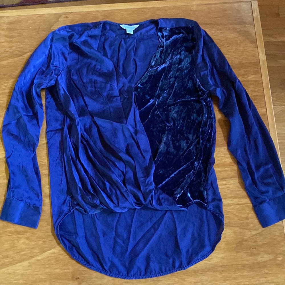 Sundance velvet and silk feel blouse